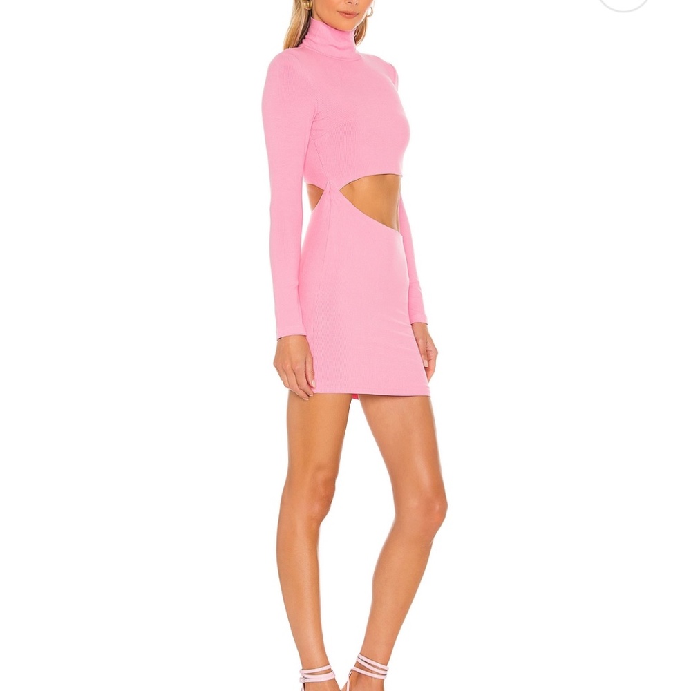 Pink Longsleeve Mini Dress (Mia Mini Dress) REVOLVE NWT